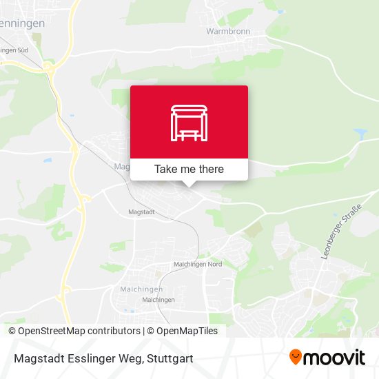 Карта Magstadt Esslinger Weg
