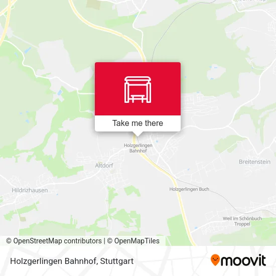 Карта Holzgerlingen Bahnhof