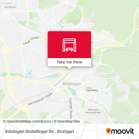 Карта Böblingen Sindelfinger Str.