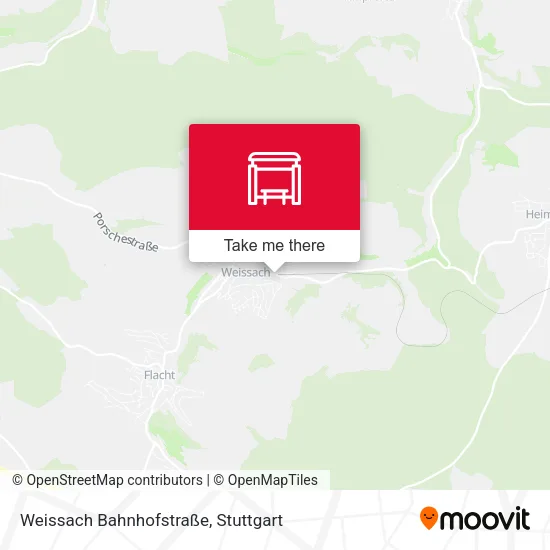 Карта Weissach Bahnhofstraße