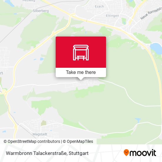 Карта Warmbronn Talackerstraße