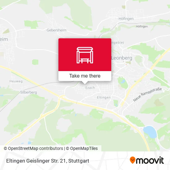 Карта Eltingen Geislinger Str. 21