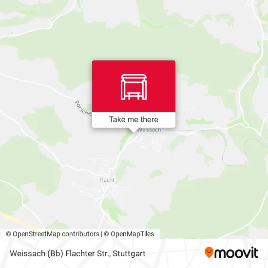 Карта Weissach (Bb) Flachter Str.