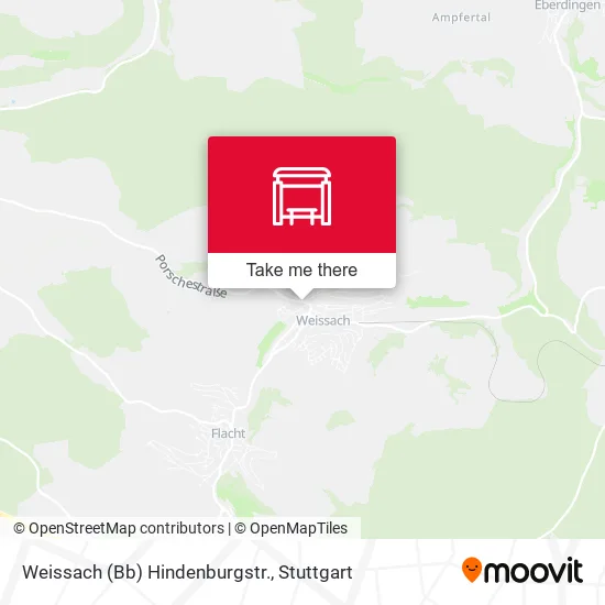 Карта Weissach (Bb) Hindenburgstr.