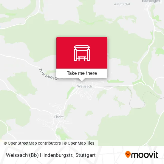 Карта Weissach (Bb) Hindenburgstr.
