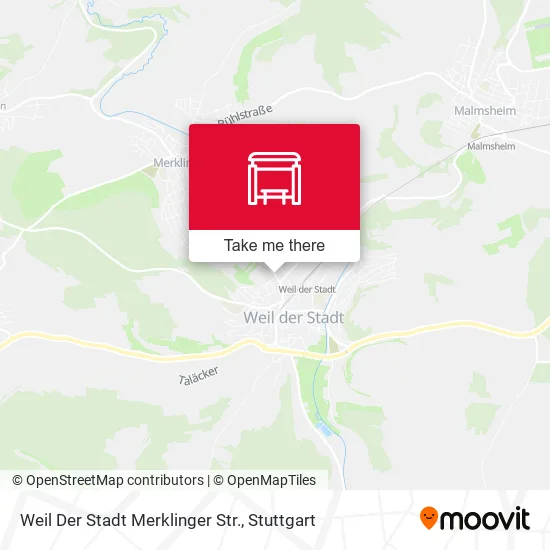 Карта Weil Der Stadt Merklinger Str.