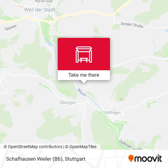 Schafhausen Weiler (Bb) map