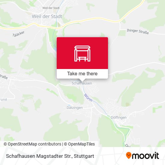 Карта Schafhausen Magstadter Str.
