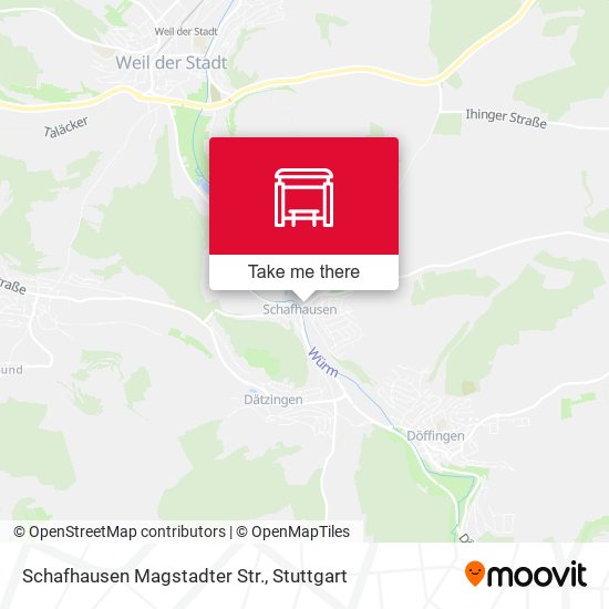 Карта Schafhausen Magstadter Str.