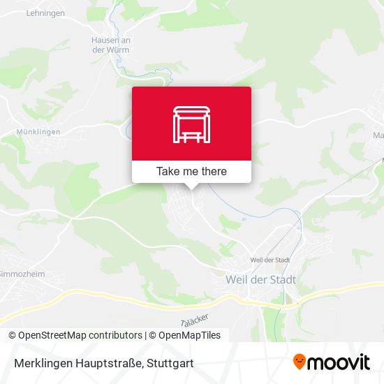 Merklingen Hauptstraße map