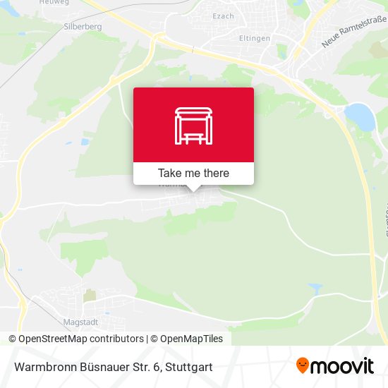 Карта Warmbronn Büsnauer Str. 6