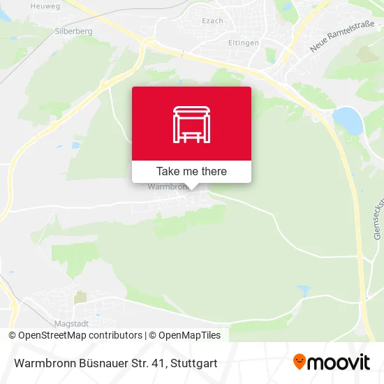 Карта Warmbronn Büsnauer Str. 41