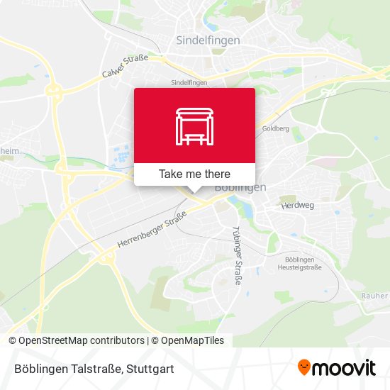 Böblingen Talstraße map