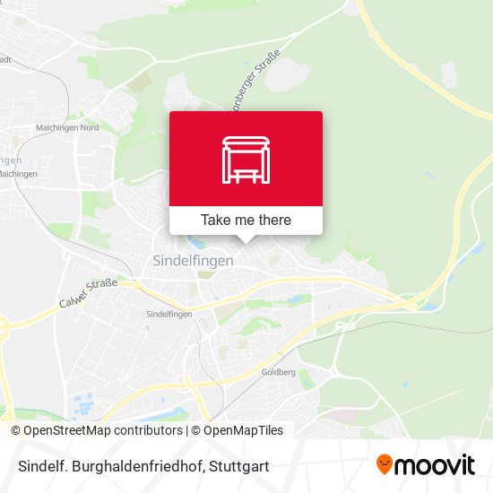 Sindelf. Burghaldenfriedhof map