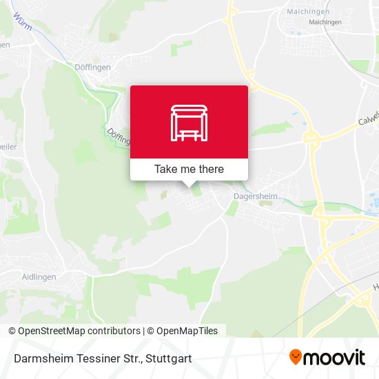 Карта Darmsheim Tessiner Str.