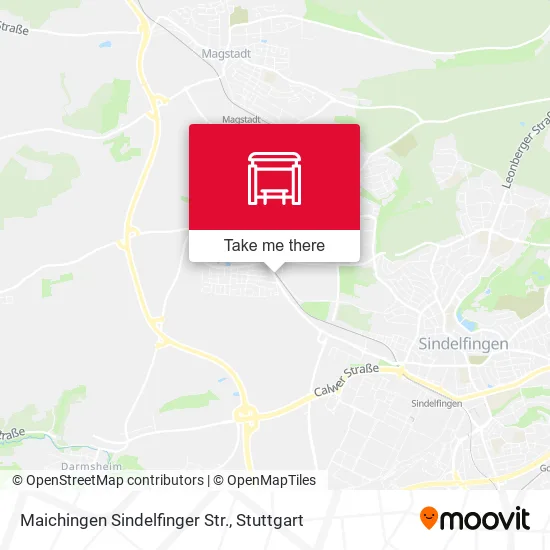 Карта Maichingen Sindelfinger Str.