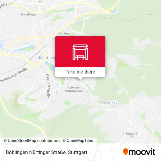 Карта Böblingen Nürtinger Straße
