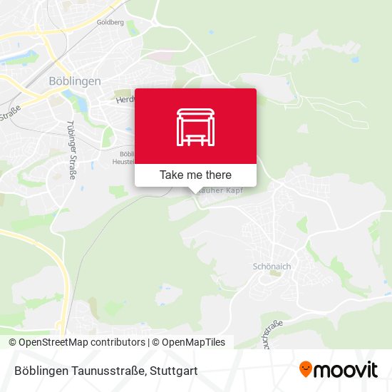 Böblingen Taunusstraße map