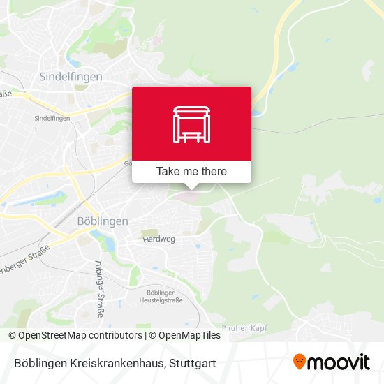 Böblingen Kreiskrankenhaus map