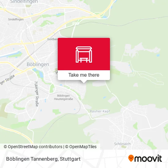 Карта Böblingen Tannenberg