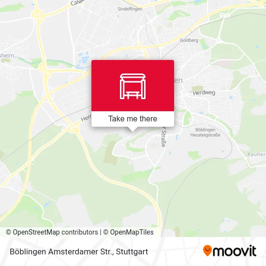 Карта Böblingen Amsterdamer Str.