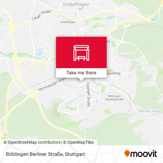 Карта Böblingen Berliner Straße