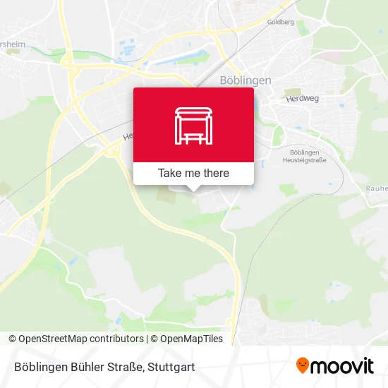 Карта Böblingen Bühler Straße