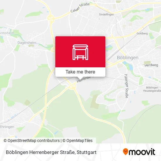 Карта Böblingen Herrenberger Straße