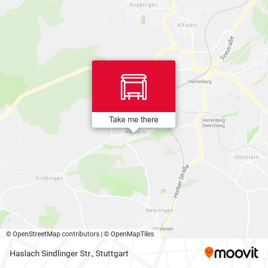 Карта Haslach Sindlinger Str.