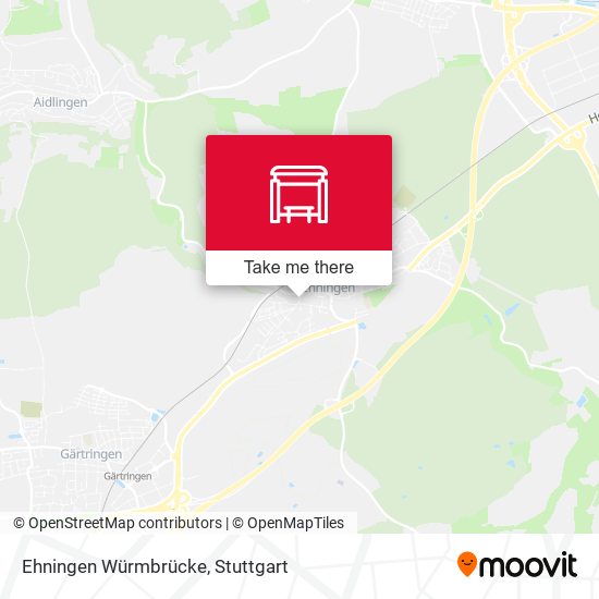 Ehningen Würmbrücke map