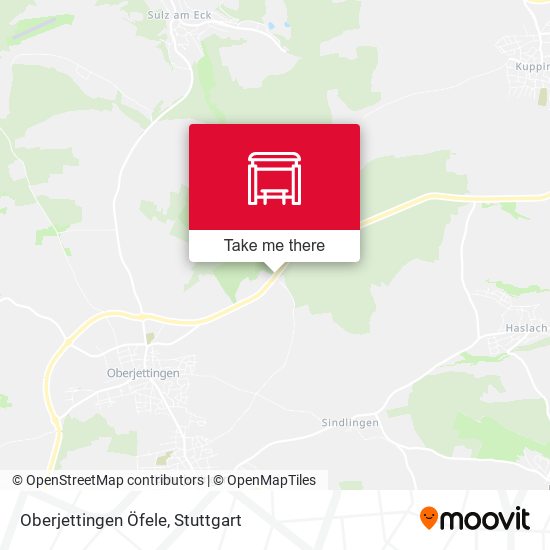 Oberjettingen Öfele map