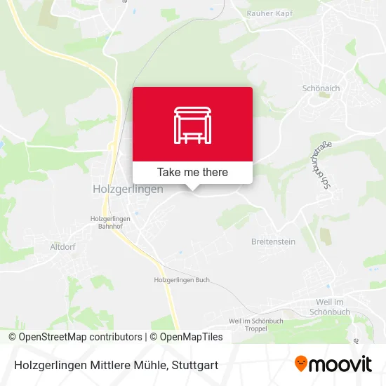 Карта Holzgerlingen Mittlere Mühle