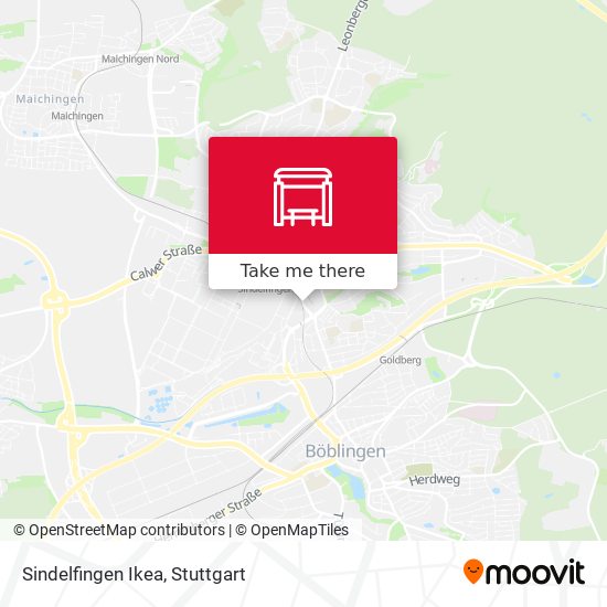 Карта Sindelfingen Ikea