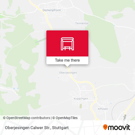 Карта Oberjesingen Calwer Str.