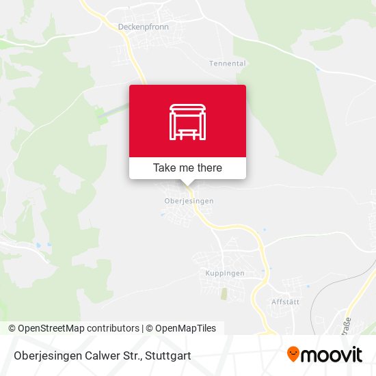 Oberjesingen Calwer Str. map