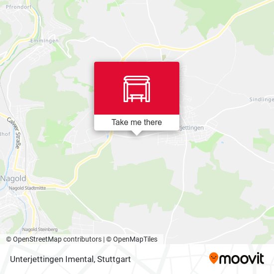 Unterjettingen Imental map