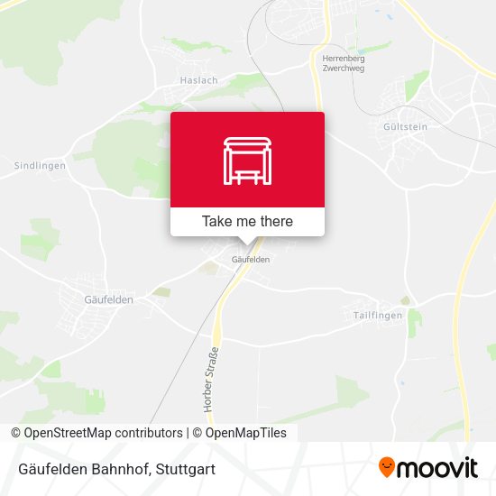 Gäufelden Bahnhof map