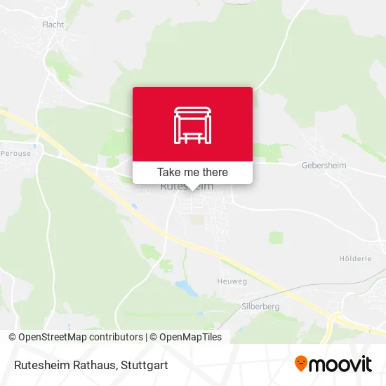 Rutesheim Rathaus map