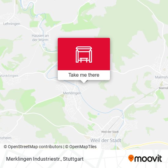 Merklingen Industriestr. map