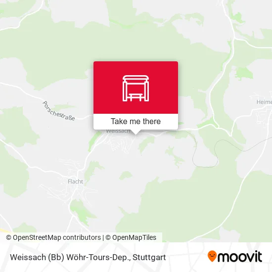 Карта Weissach (Bb) Wöhr-Tours-Dep.