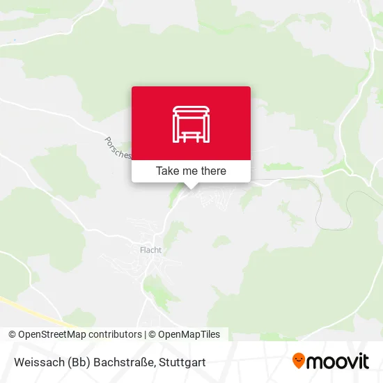Карта Weissach (Bb) Bachstraße