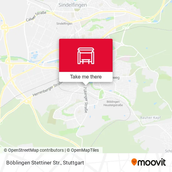Карта Böblingen Stettiner Str.