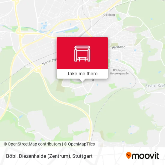 Böbl. Diezenhalde (Zentrum) map