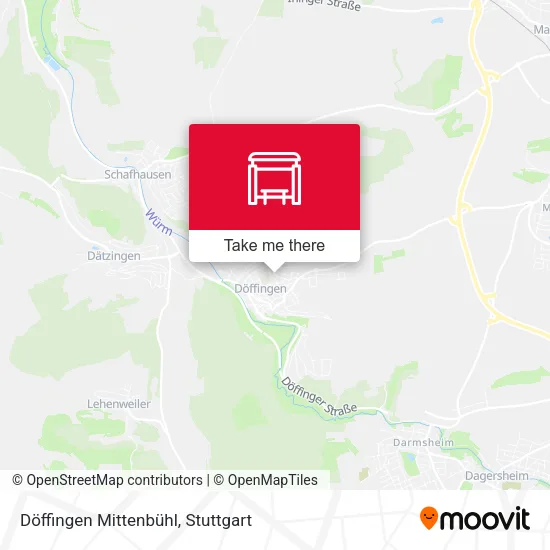 Карта Döffingen Mittenbühl