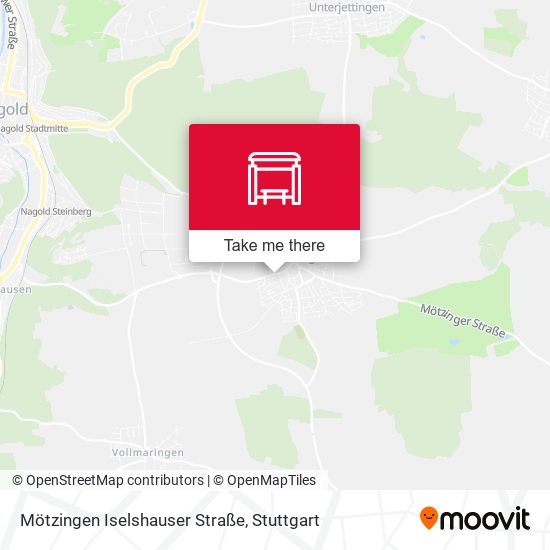 Mötzingen Iselshauser Straße map