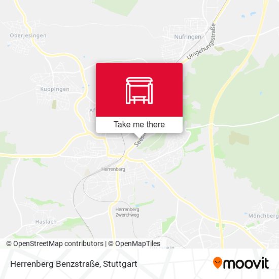 Herrenberg Benzstraße map