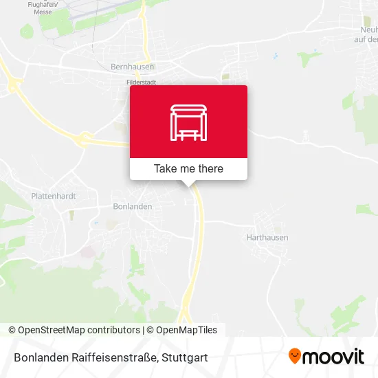Карта Bonlanden Raiffeisenstraße