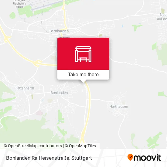 Карта Bonlanden Raiffeisenstraße