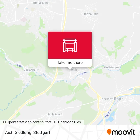 Карта Aich Siedlung