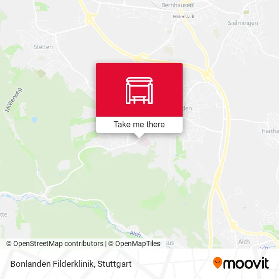 Карта Bonlanden Filderklinik